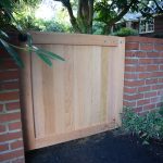 Small wooden fence entrance